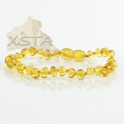 Amber bracelet honey with screw clasp